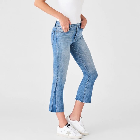 DL-1961 Bridget Crop Mid Rise Bootcut Jean In Milton 27 - Picture 1 of 12